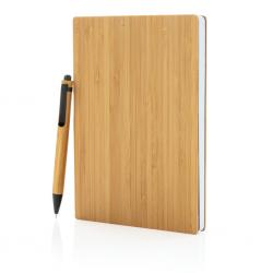 Juego de libreta A5 y bolígrafo 13x1,5m Bamboo