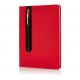 Libreta A5 PU básica con bolígrafo táctil 20,3x14,5cm Ref.XDP77331-ROJO 