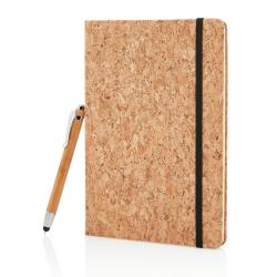 Libreta A5 con bolígrafo touch de bambú