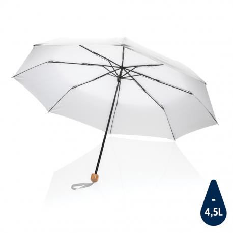 Mini paraguas RPET 190T  de bambú 20.5