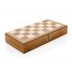 Juego de ajedrez plegable de madera de lujo Ref.XDP94002-MARRÓN 