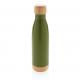Botella acero al vacío con tapa y fondo de bambú 700ml Ref.XDP43679-VERDE 