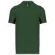 Polo de punto piqué manga corta bicolor hombre Ref.TTK232-BOSQUE VERDE/NEGRO