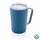 Taza al vacío RCS de acero inoxidable reciclado con asa Ref.XDP43305-AZUL 