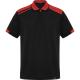 Polo de manga corta con colores combinados SAMURAI Ref.RPO8410-NEGRO/ROJO