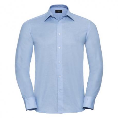 Camisa oxford entallada manga larga