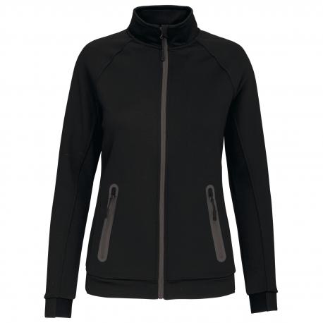 Chaqueta cuello alto mujer