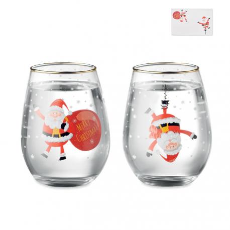 Set de 2 vasos navidad Noel