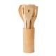 Set utensilios cocina de bambú Kya Ref.MDMO6597-MADERA 