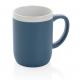 Taza de cerámica con borde blanco 300ml Ref.XDP43409-AZUL/BLANCO 