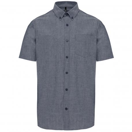 Camisa oxford manga corta hombre