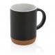 Taza de cerámica con base de corcho 280ml Ref.XDP43408-NEGRO 