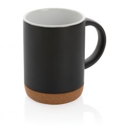 Taza de cerámica con base de corcho