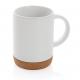 Taza de cerámica con base de corcho 280ml Ref.XDP43408-BLANCO 