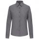 Camisa oxford manga larga mujer Ref.TTK534-PLATA DE OXFORD