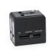Adaptador de viaje universal de diseño compacto y retráctil BOPP Ref.RIA3013-NEGRO 