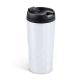 Vaso de acero inoxidable de 310 ml con tapa PP SALAK Ref.RMD4028-BLANCO 