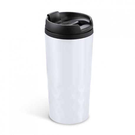 Vaso de acero inoxidable de 310 ml con tapa PP SALAK