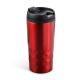 Vaso de acero inoxidable de 310 ml con tapa PP SALAK Ref.RMD4028-ROJO 