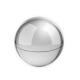 Bálsamo labial presentado en estuche de diseño tipo esfera con acabado cromado BEISO Ref.RSB1225-PLATA 