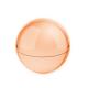 Bálsamo labial presentado en estuche de diseño tipo esfera con acabado cromado BEISO Ref.RSB1225-ROSA 