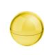 Bálsamo labial presentado en estuche de diseño tipo esfera con acabado cromado BEISO Ref.RSB1225-ORO 