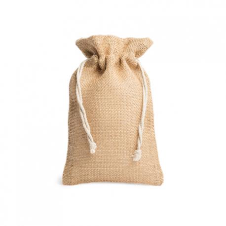 Bolsa estilo saco de yute natural FLAY