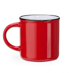 Taza de cerámica de estilo retro con asa redonda JACK