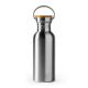 Bidón de acero inoxidable 304 y bambú BOINA Ref.RMD4039-PLATA 