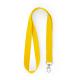 Lanyard de poliéster con mosquetón HOST Ref.RLY7053-AMARILLO 