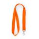 Lanyard de poliéster con mosquetón HOST Ref.RLY7053-NARANJA 