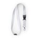 Lanyard de poliéster con mosquetón GUEST Ref.RLY7054-BLANCO 