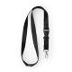 Lanyard de poliéster con mosquetón GUEST Ref.RLY7054-NEGRO 