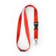 Lanyard de poliéster con mosquetón GUEST Ref.RLY7054-ROJO 