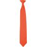 Corbata satinada con clip