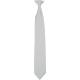 Corbata satinada con clip Ref.TTK864-PLATA 