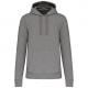 Sudadera capucha ecorresponsable hombre Ref.TTK4027-BREZO GRIS