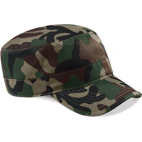 Gorra cubana camuflaje con cierre de tira ajustable