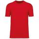 Camiseta de algodón unisex de cuello redondo Ref.TTK3036-RED