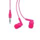 Auriculares presentados en práctica funda transparente de PVC con autocierre PUNK Ref.REP3301-FUCSIA 