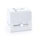 Adaptador de viaje universal de diseño compacto y retráctil BOPP Ref.RIA3013-BLANCO 