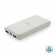 Powerbank inalámbrico de plástico reciclado estándar RCS Ref.XDP32267-BLANCO 