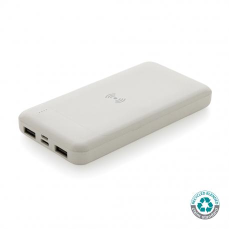 Powerbank inalámbrico de plástico reciclado estándar RCS