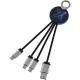 SCX.design c16 ring light-up cable retroiluminado  Ref.PF2PX002-AZUL/NEGRO INTENSO 