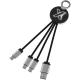 SCX.design c16 ring light-up cable retroiluminado  Ref.PF2PX002-NEGRO INTENSO/BLANCO 