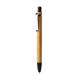 Bolígrafo pulsador con cuerpo de bambú NAGOYA Ref.RBL8084-NEGRO