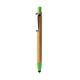 Bolígrafo pulsador con cuerpo de bambú NAGOYA Ref.RBL8084-VERDE OASIS