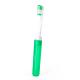 Cepillo de dientes constituido por dos piezas ensambladas entre si para obtener un cepillo completo POLE Ref.RSB9924-VERDE OSCURO 