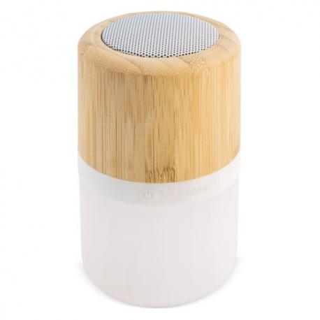 Altavoz luminoso de bambú 