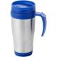 Taza isotérmica de 400 ml Sanibel Ref.PF100296-PLATEADO/AZUL 